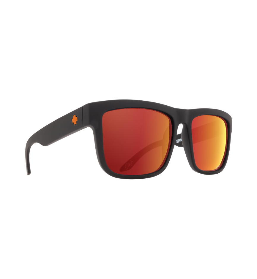 Discord Dale Jr Matte Black -HD Plus Gray Green with Orange Spectra Mirror