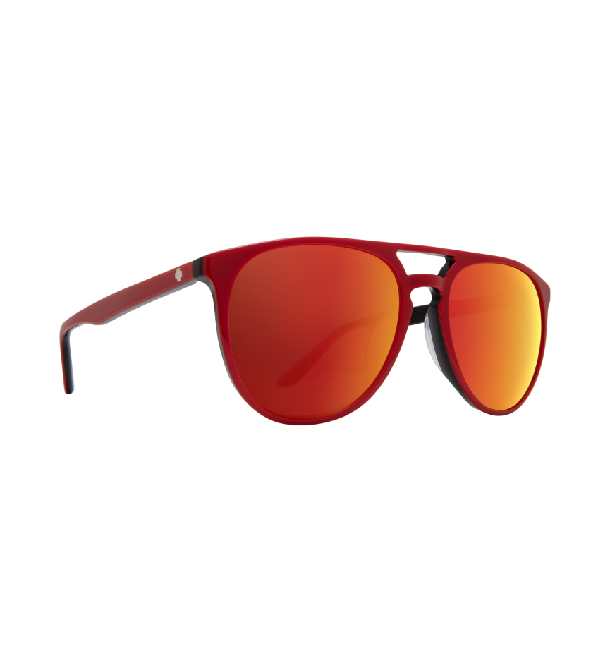 SYNDICATE RED/BLACK – HAPPY GRAY GREEN w/ RED SPECTRA MIRROR
