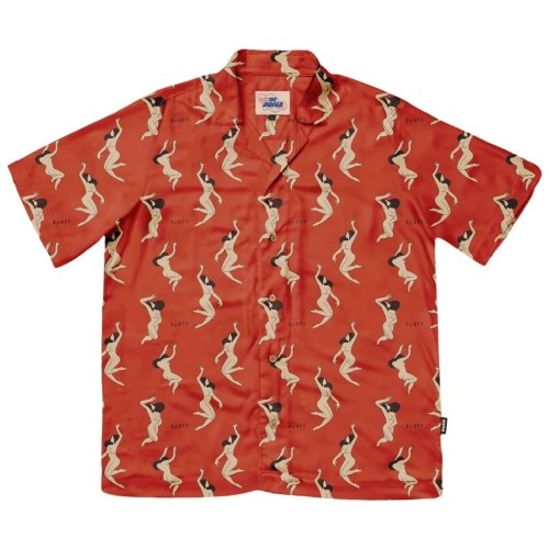 THE DUDES LADIES RED HAWAIIAN SHIRT