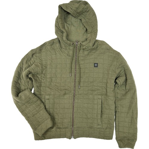 W QUILTED FLEECE ZIP