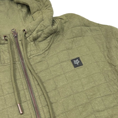 W QUILTED FLEECE ZIP