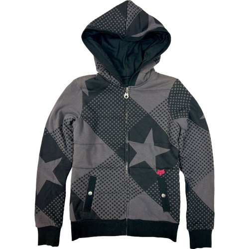 GIRLS STAR GAZER QUILTED HOODY