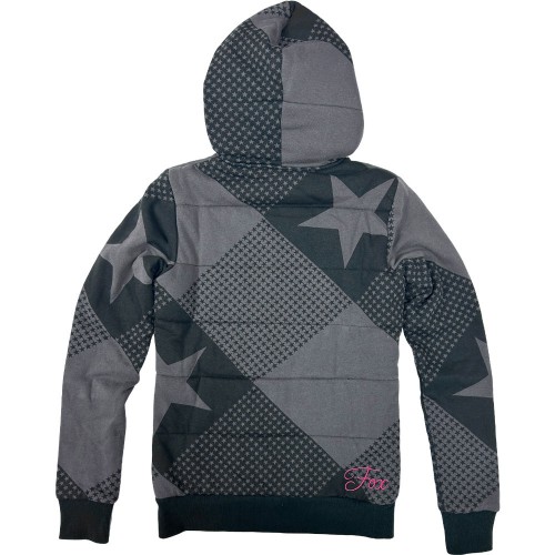 GIRLS STAR GAZER QUILTED HOODY