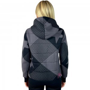 GIRLS STAR GAZER QUILTED HOODY 2