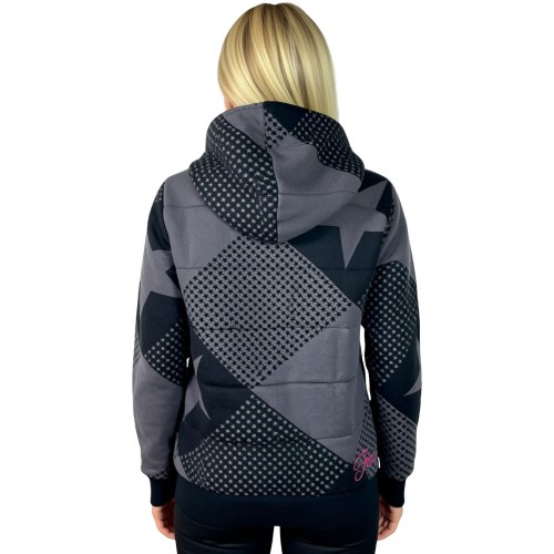 GIRLS STAR GAZER QUILTED HOODY
