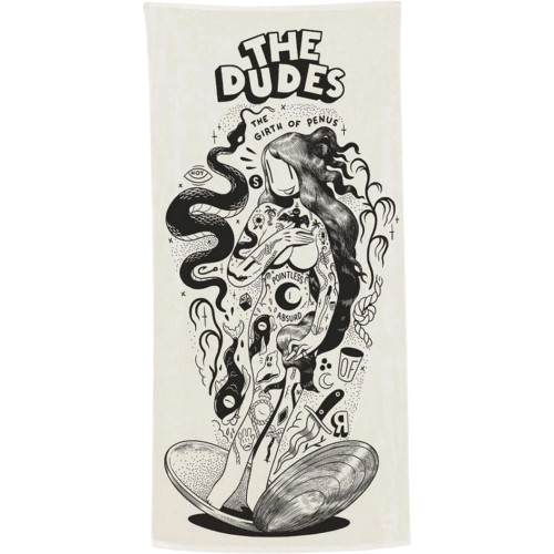 THE DUDES GIRTH OF PENUS BEACH TOWEL