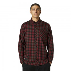 REEVES LS WOVEN <span class="title-highlight">BLK/RD</span>
            