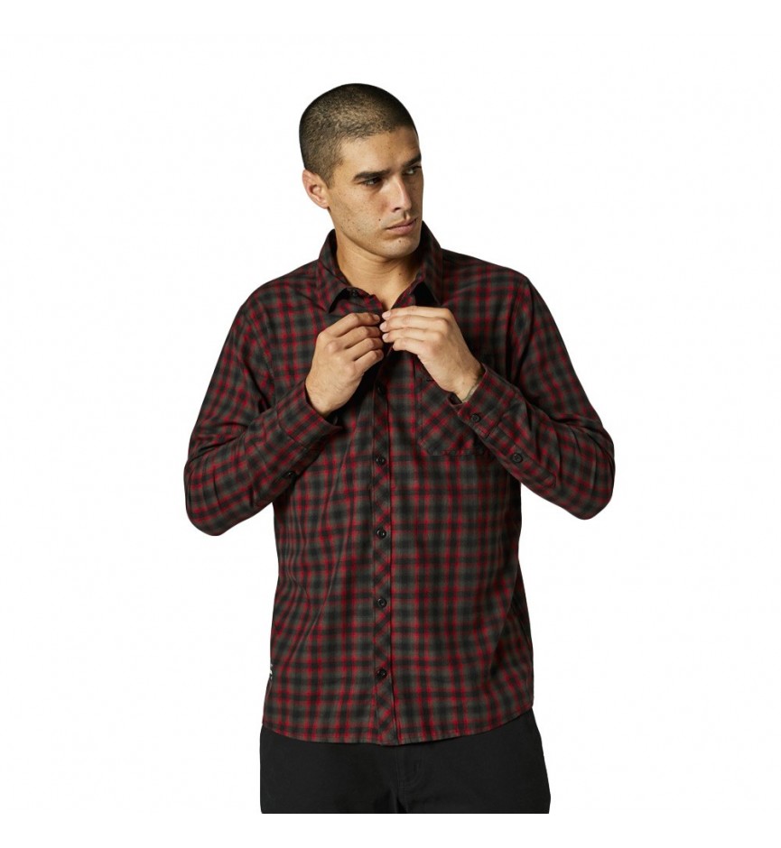 REEVES LS WOVEN <span class="title-highlight">BLK/RD</span>
