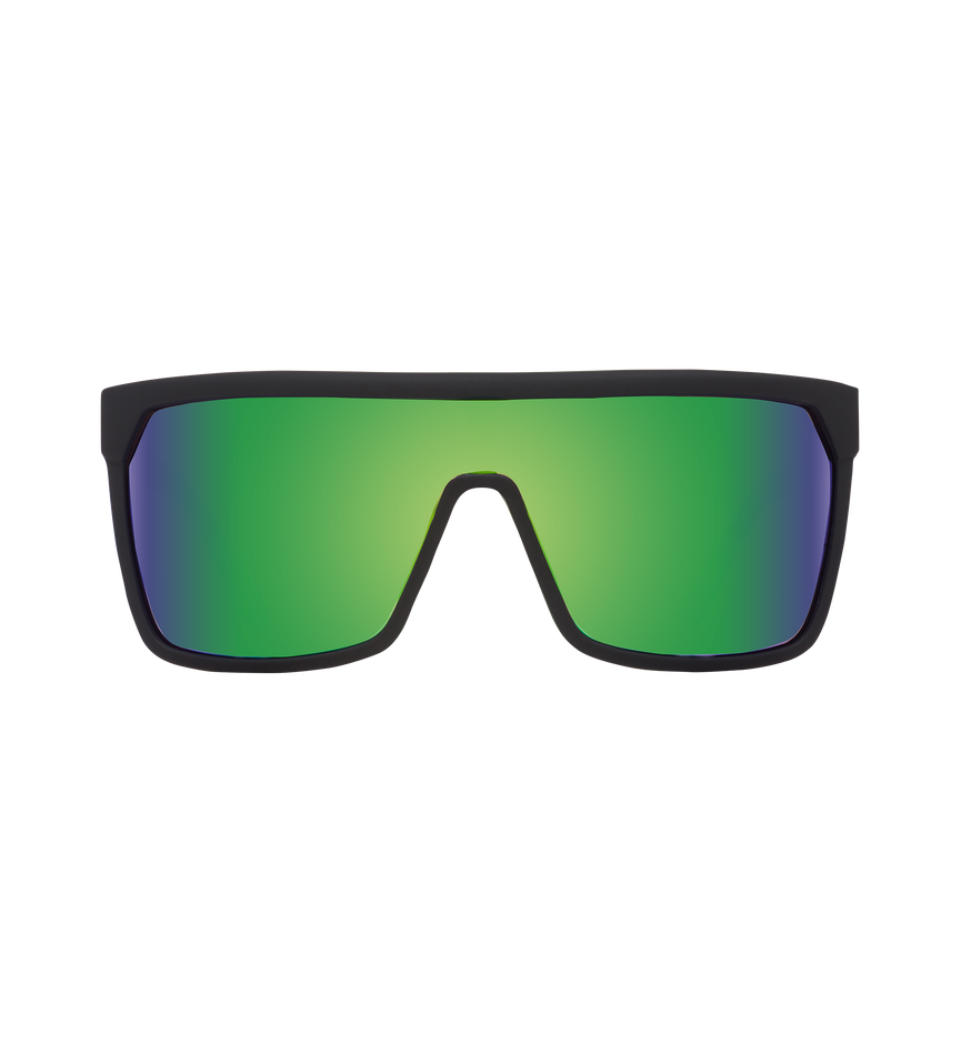 FLYNN MATTE BLACK – HAPPY BRONZE W/ GREEN SPECTRA