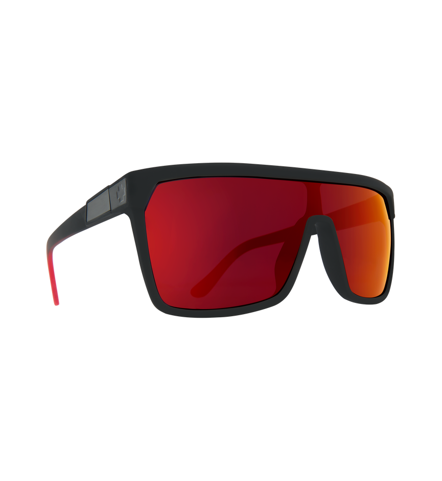FLYNN SOFT MATTE BLACK/RED FADE – HAPPY GRAY GREEN W/RED FLASH