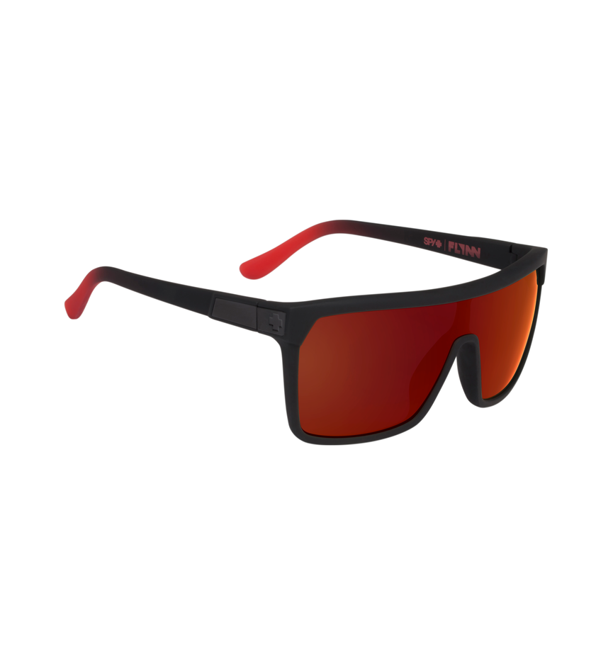 FLYNN SOFT MATTE BLACK/RED FADE – HAPPY GRAY GREEN W/RED FLASH
