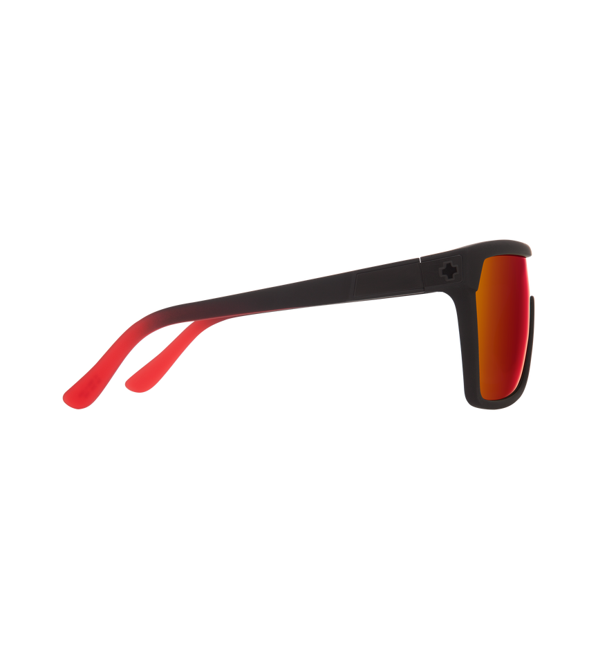 FLYNN SOFT MATTE BLACK/RED FADE – HAPPY GRAY GREEN W/RED FLASH