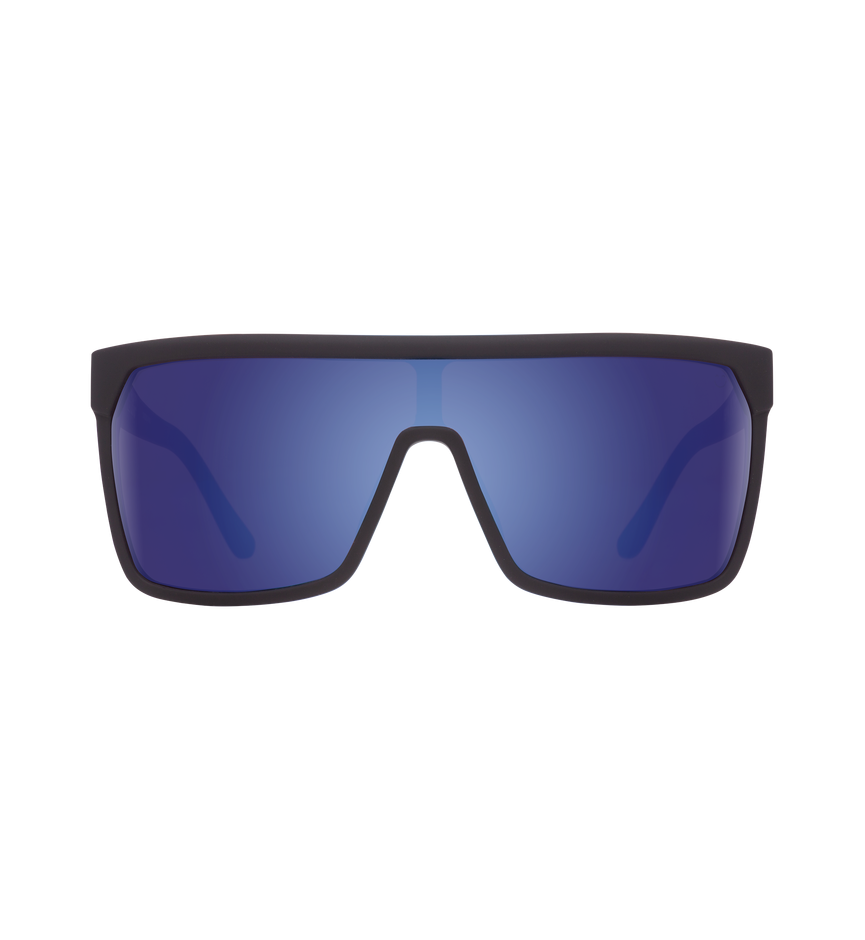 FLYNN SOFT MATTE BLACK – HAPPY BRONZE W/ DARK BLUE SPECTRA