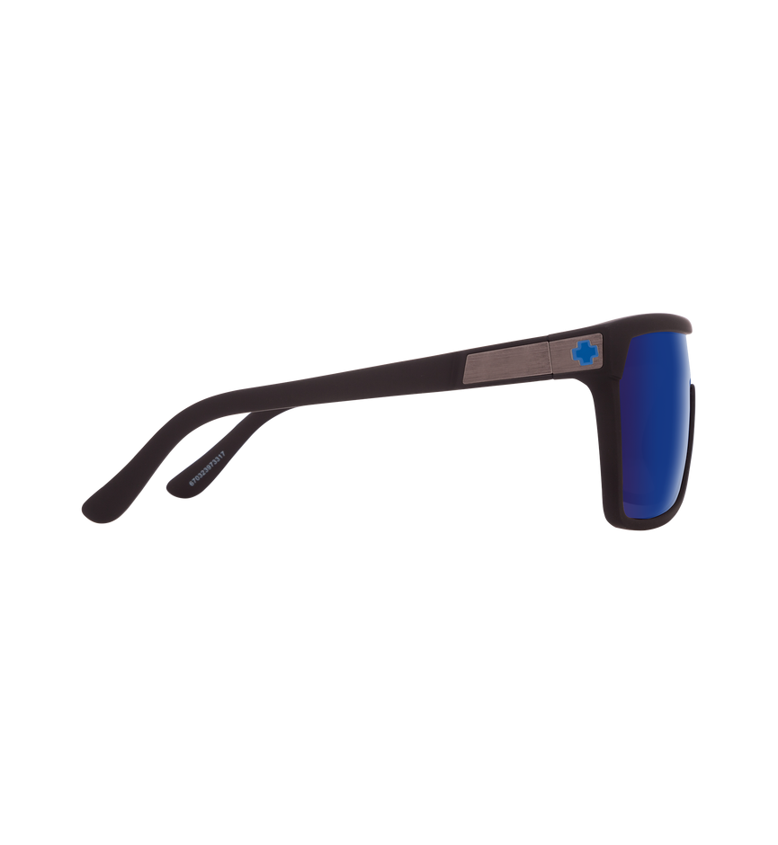 FLYNN SOFT MATTE BLACK – HAPPY BRONZE W/ DARK BLUE SPECTRA