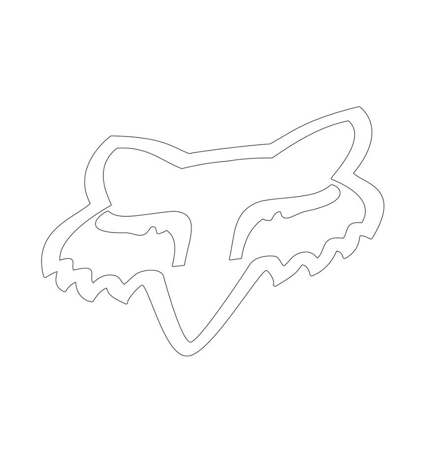 FOXHEAD TDC STICKER 28 INCH